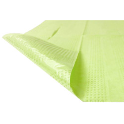 Śliniak dentystyczny z kieszonką 39cm x 48cm limonkowy podfoliowany 54g DentixPro 50szt