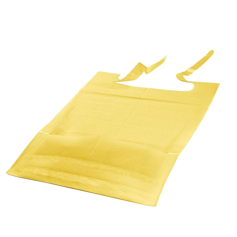 Śliniak dentystyczny z kieszonką 39cm x 48cm ż&oacute;łty podfoliowany 54g DentixPro 400szt
