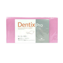 Pokrowiec na zagł&oacute;wek stomatologiczny 32cm x 28cm r&oacute;żowy podfoliowany 54g DentixPro 600szt