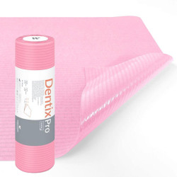 Serweta dentystyczna na rolce 33cm x 48cm r&oacute;żowa podfoliowana 54g DentixPro 400szt