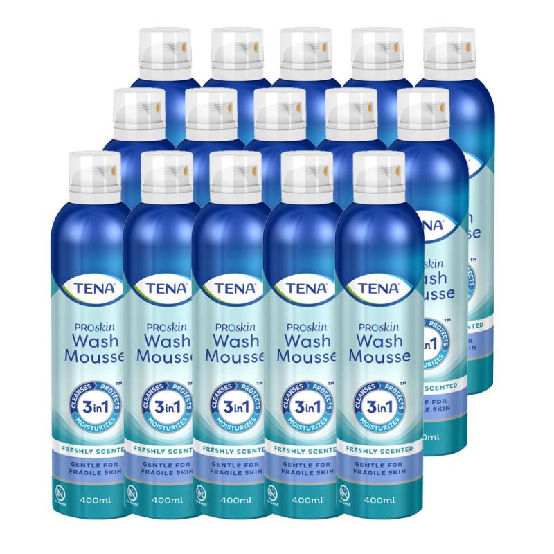 Pianka do mycia ciała 400ml Tena Wash Mousse 15szt