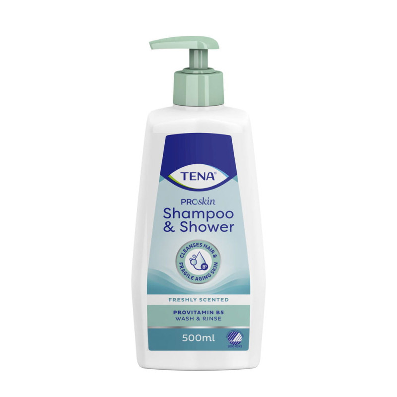 Szampon i żel 2w1 do mycia 500ml Tena ProSkin Shampoo & Shower