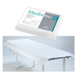 Prześcieradło jednorazowe 77cm x 210cm białe podfoliowane 54g MedixPro 5szt