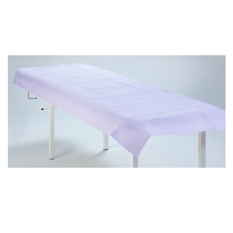 Prześcieradło jednorazowe 77cm x 210cm fioletowe podfoliowane 54g MedixPro 5szt
