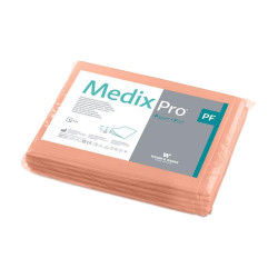 Prześcieradło jednorazowe 150cm x 210cm morelowe podfoliowane 54g MedixPro 5szt