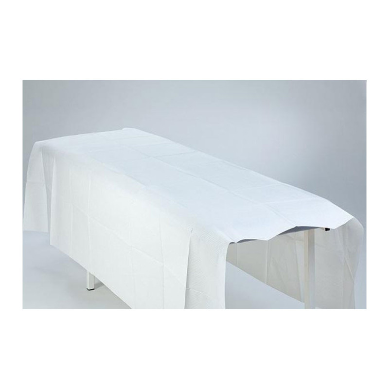 Prześcieradło jednorazowe 150cm x 210cm białe podfoliowane 54g MedixPro 20szt