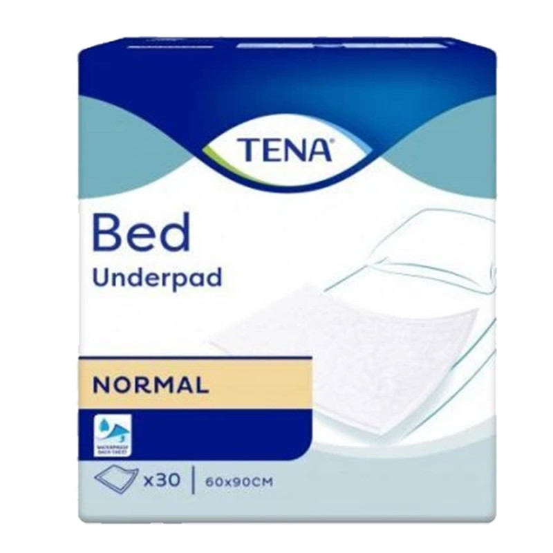 Podkład chłonny na ł&oacute;żko 90cm x 60cm Tena Bed Normal 30 sztuk