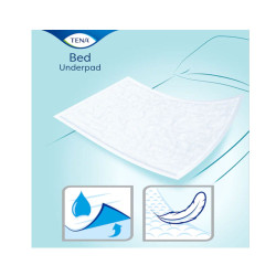 Podkład chłonny na ł&oacute;żko 90cm x 60cm Tena Bed Normal 5 sztuk