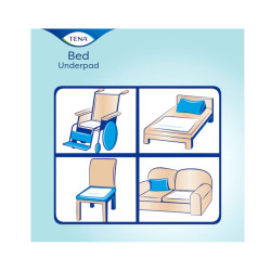 Podkład chłonny na ł&oacute;żko 60cm x 60cm Tena Bed Plus 24op x 5 sztuk