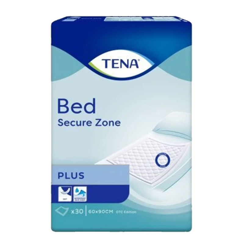 Podkład chłonny na ł&oacute;żko 90cm x 60cm Tena Bed Plus 4op x 30 sztuk