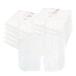 Podkład na zagł&oacute;wek typu rogal 29cm x 36cm biała wł&oacute;knina 100szt x 10op