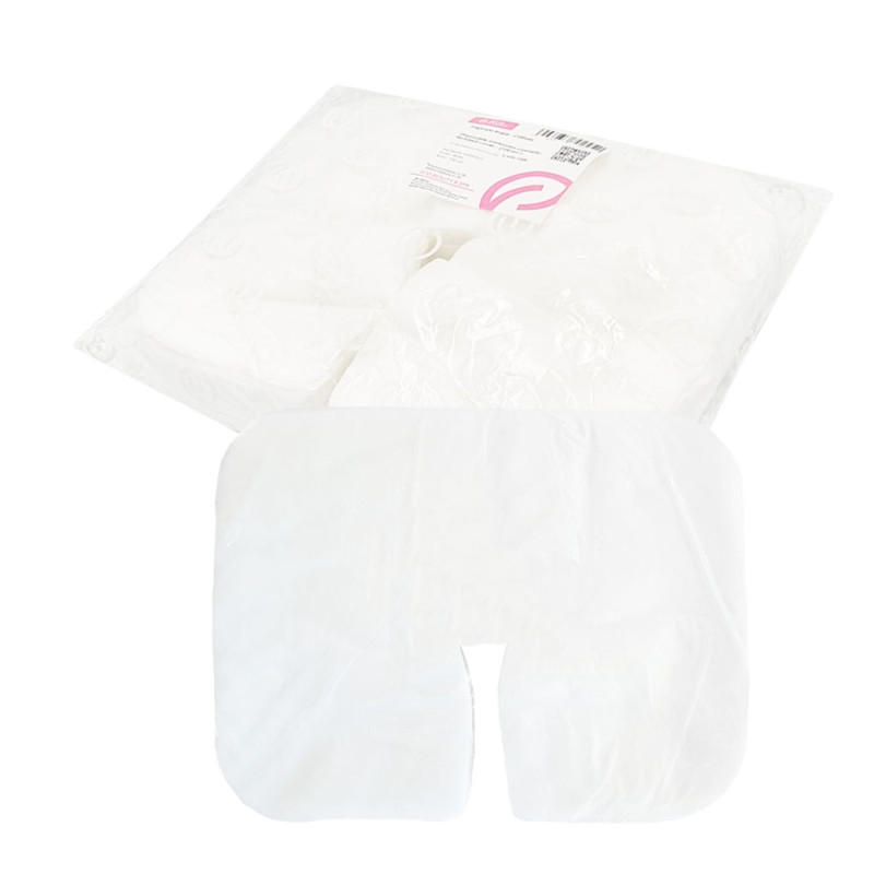 Podkład na zagł&oacute;wek typu rogal 29cm x 36cm biała wł&oacute;knina 100szt x 10op