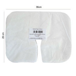 Podkład na zagł&oacute;wek typu rogal 29cm x 36cm biała wł&oacute;knina 100szt x 10op