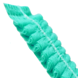Czepki jednorazowe zielone clip flizelina 12g 100szt karton 20op