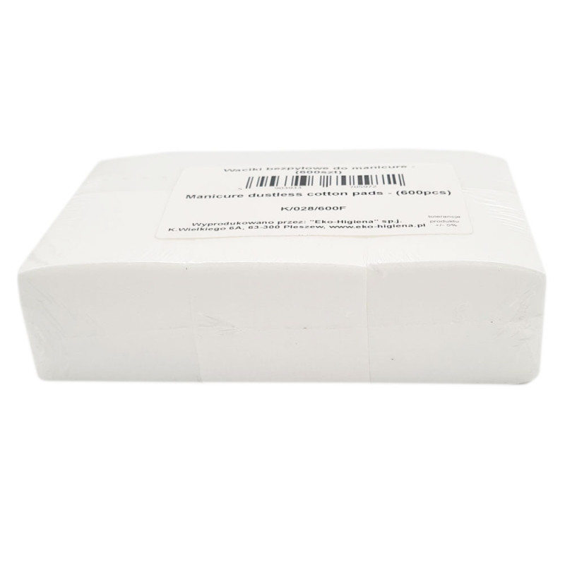 Waciki bezpyłowe do paznokci do manicure 5cm x 5cm 600szt