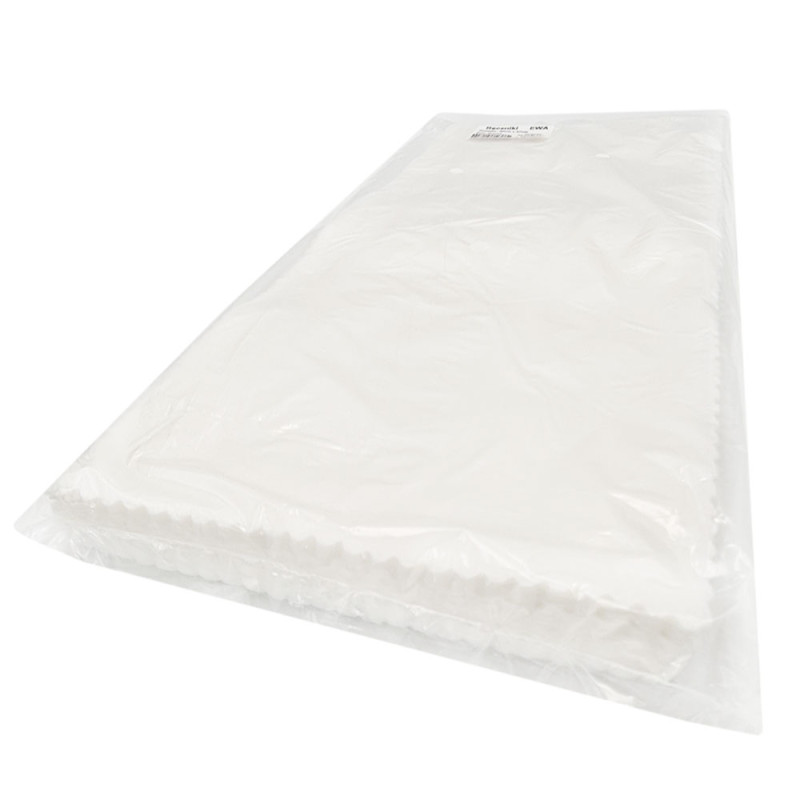 Ręcznik kosmetyczny Ewa biały z wł&oacute;kniny 20cm x 47cm do zmycia twarzy 50szt