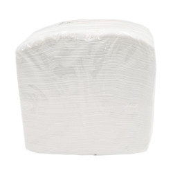 Chusteczki kosmetyczne z wł&oacute;kniny perforowane białe 38cm x 50cm 100szt x 6op