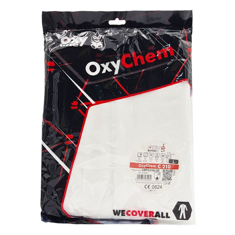 Kombinezon ochronny lakierniczy biały L OxyChem C210 typ 5 6
