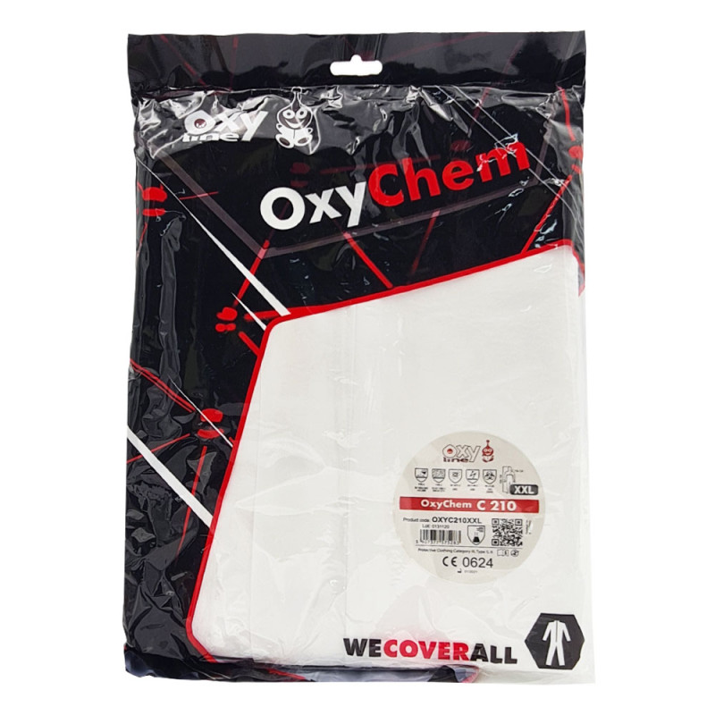 Kombinezon ochronny lakierniczy biały XXL OxyChem C210 typ 5 6