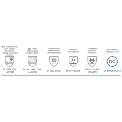 Kombinezon ochronny lakierniczy biały XXL OxyChem C210 typ 5 6