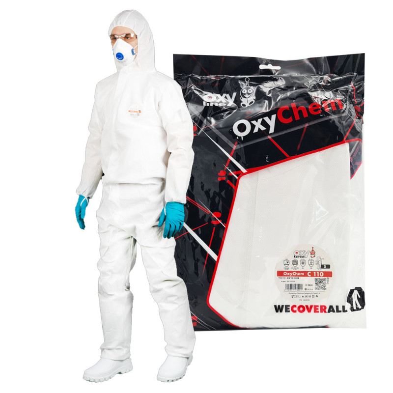 Kombinezon ochronny malarski biały S OxyChem C110 typ 5 6 10szt