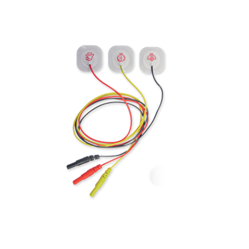 Elektrody dla noworodków EKG EK-1/23 włóknina hydrożel 23mm x 23mm przewód 50cm 3szt