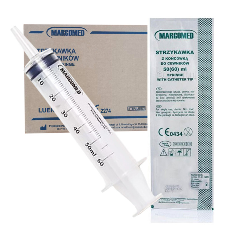 Strzykawka cewnikowa 50ml Margomed 85szt