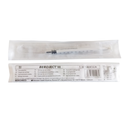 Strzykawka tuberkulinowa bez igły 1ml luer Beroject III 100 szt
