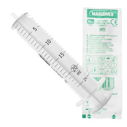 Strzykawka 20ml luer dwuczęściowa LuxInject Margomed 100szt