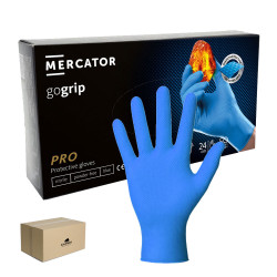 Rękawiczki nitrylowe XL niebieskie Mercator Gogrip 50szt karton 10op