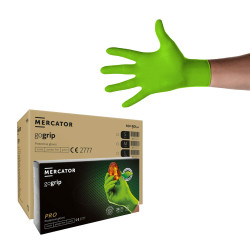 Rękawiczki nitrylowe XL zielone...