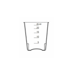 Kieliszek do lek&oacute;w 25ml plastikowy 75szt