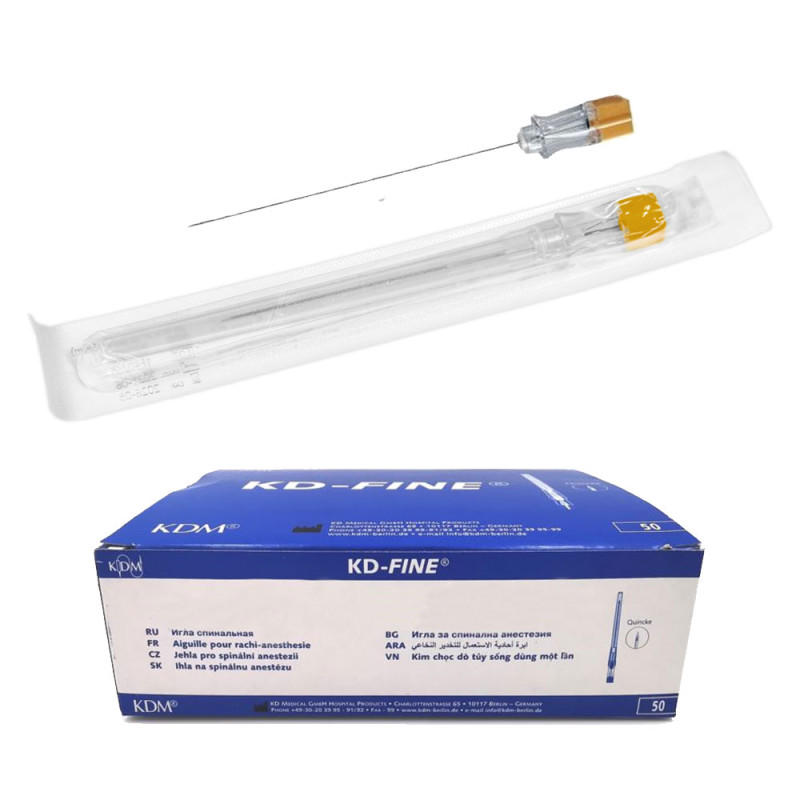 Igły do punkcji lędźwiowej 88mm x 0,45mm 26G KDM KD-Fine Spinal 50szt