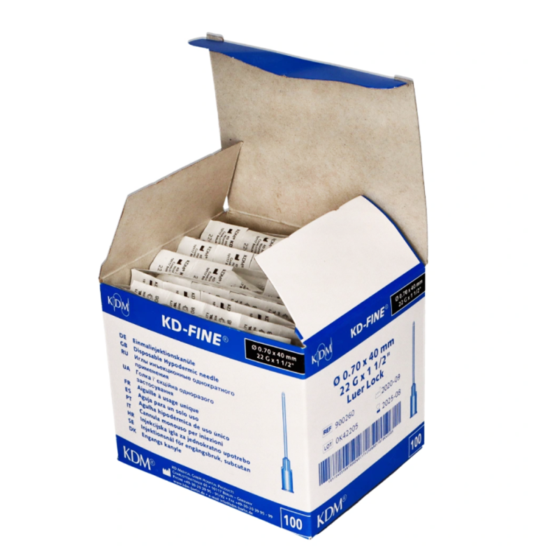 Igły iniekcyjne 25G 0,5mm x 19mm KDM KD-Fine 100szt