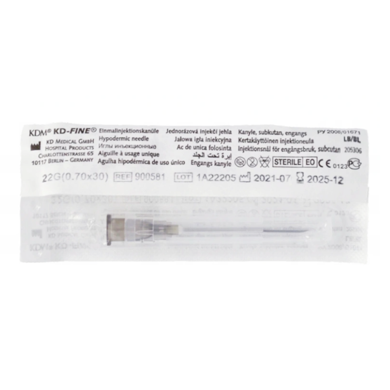 Igły iniekcyjne 23G 0,6mm x 60mm KDM KD-Fine 50szt
