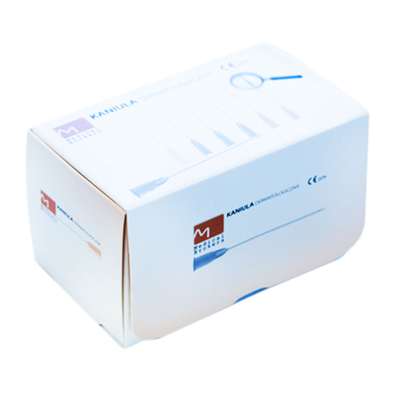 Kaniula dermatologiczna 27G 0,4mm x 40mm MB z igłą ostrą pilotującą 10szt