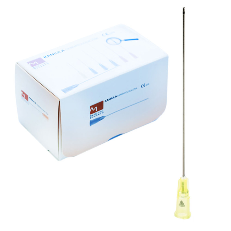 Kaniula dermatologiczna 20G 0,9mm x 70mm MB z igłą ostrą pilotującą 10szt