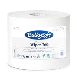 Czyściwo papierowe długie 760m kuchenne bez kleju 2 warstwy Bulkysoft Premium 1 rolka