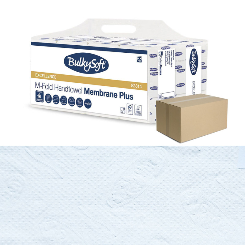 Duży ręcznik papierowy w listkach 21,5x32cm składany typu M-FOLD 1440szt biały 3 warstwy 4op