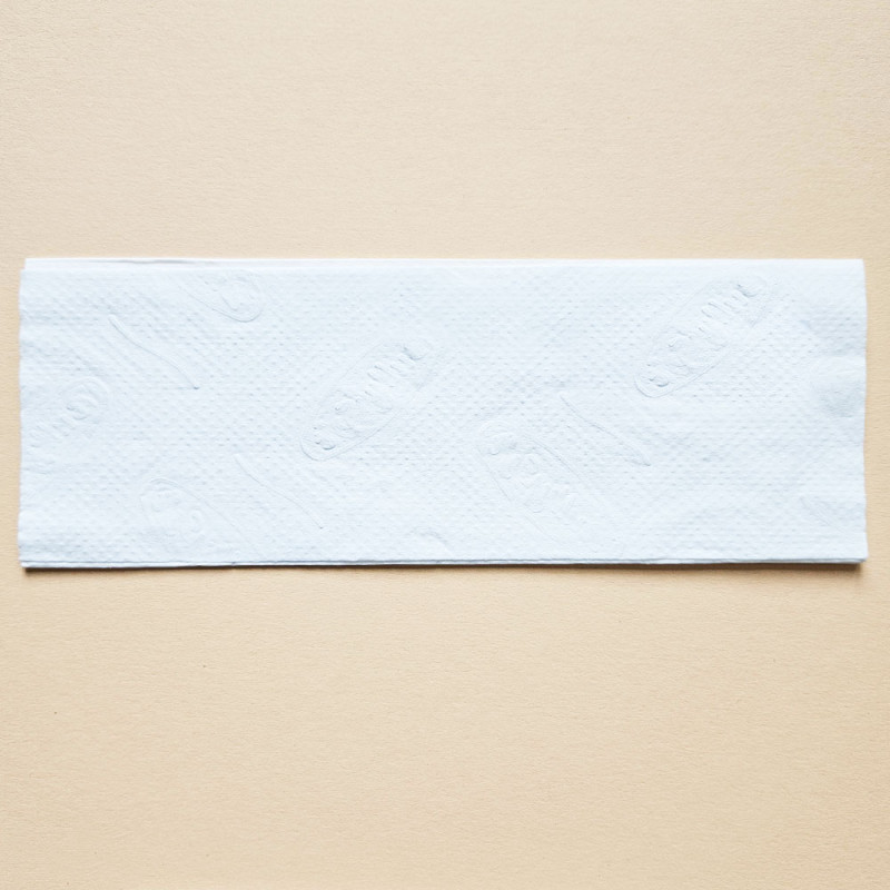 Duży ręcznik papierowy w listkach 21,5x32cm składany typu M-FOLD 1440szt biały 3 warstwy 4op