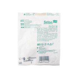 Seton jałowy z gazy 1cm x 1m 17 nitek 4 warstwy 1szt blister + TAG