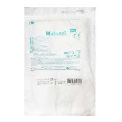 Kompres jałowy 10x20 z gazy 8 warstw 17 nitek pakiet Matoset 10szt blister