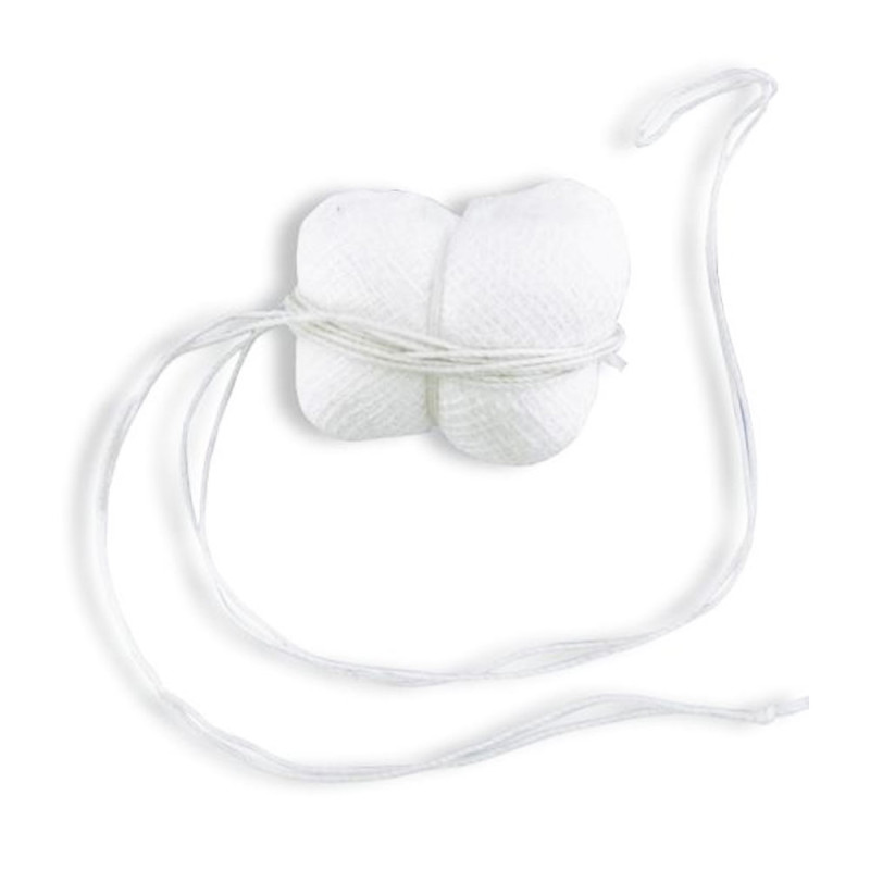 Tampony do tamponady Absorba z dwoma trokami 3,5cm x 2,5cm 1szt blister