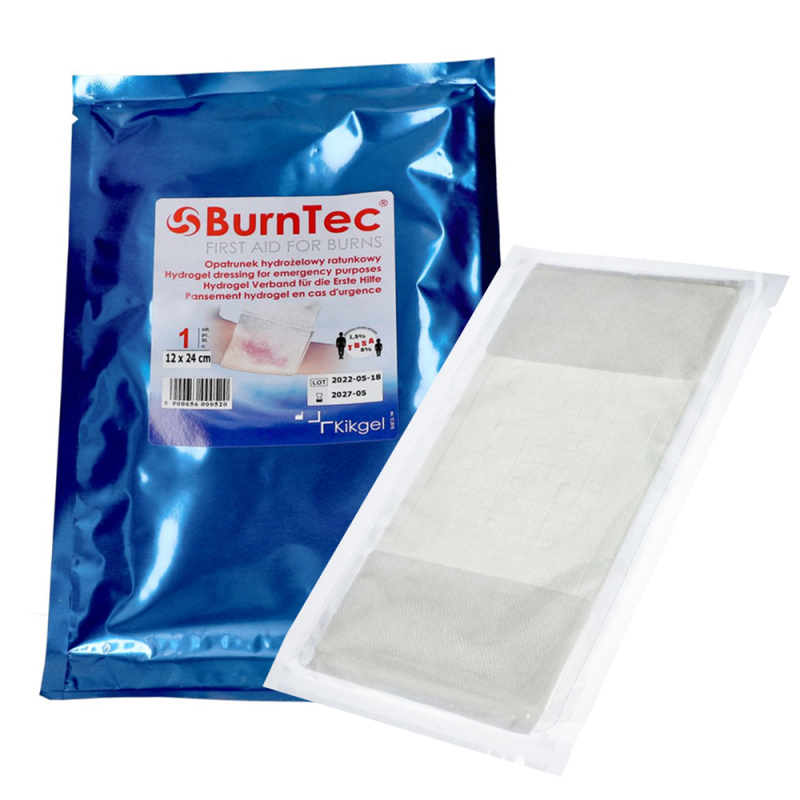 Opatrunek hydrożelowy ratunkowy 12cm x 24cm BurnTec 1szt