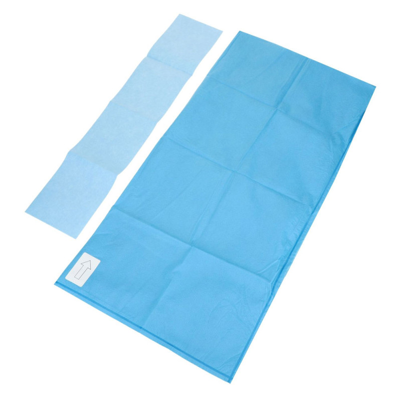 Osłona na kończynę 30cm x 60cm + taśma chirurgiczna 10x50cm 56g laminat jałowa Alphatex 1szt