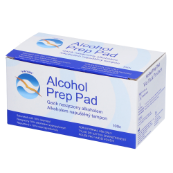 Gazik do dezynfekcji powierzchni nasączony alkoholem Alcohol Prep Pad 65mm x 30mm sterylny 100 szt