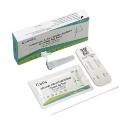 Test combo 4w1 CorDx wymazowy test na RSV grypa A grypa B sars-cov do samokontroli 1szt