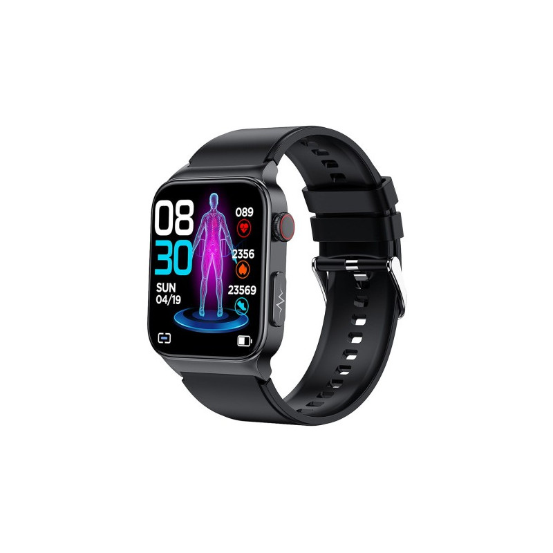Kardiowatch zegarek EKG i do mierzenia cukru czarny pasek 1szt
