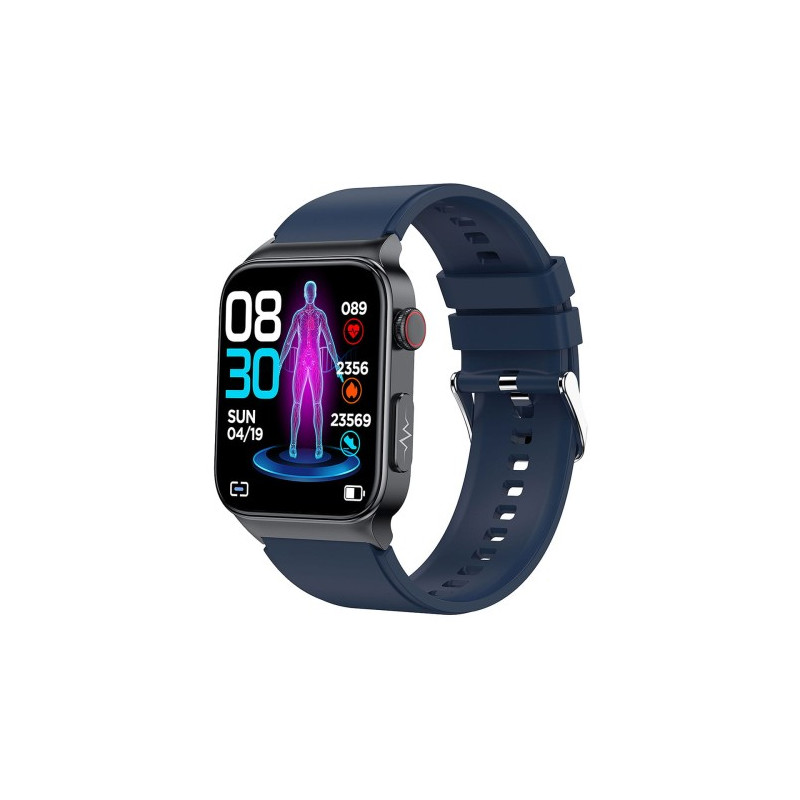 Kardiowatch zegarek EKG i do mierzenia cukru niebieski pasek 1szt