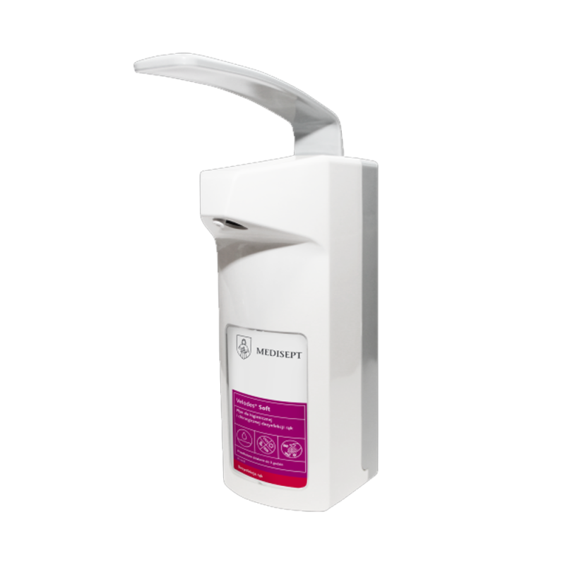Dozownik naścienny do produkt&oacute;w Medisept 500ml z tworzywa ABS 500 ml